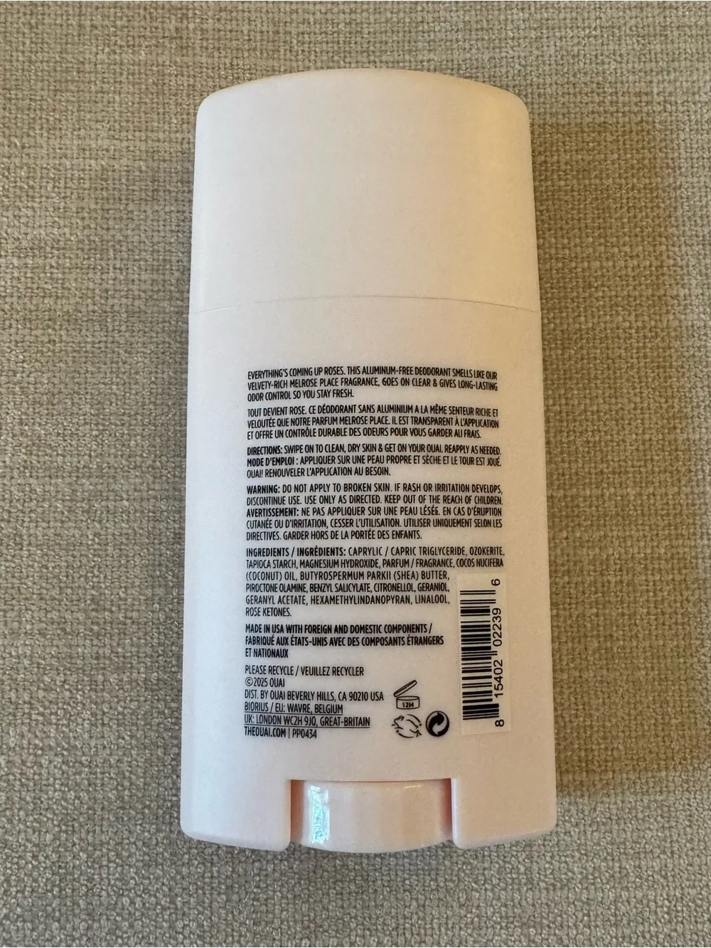 🪷 OUAI | Melrose Place Deodorant Stick (72g) 🪷